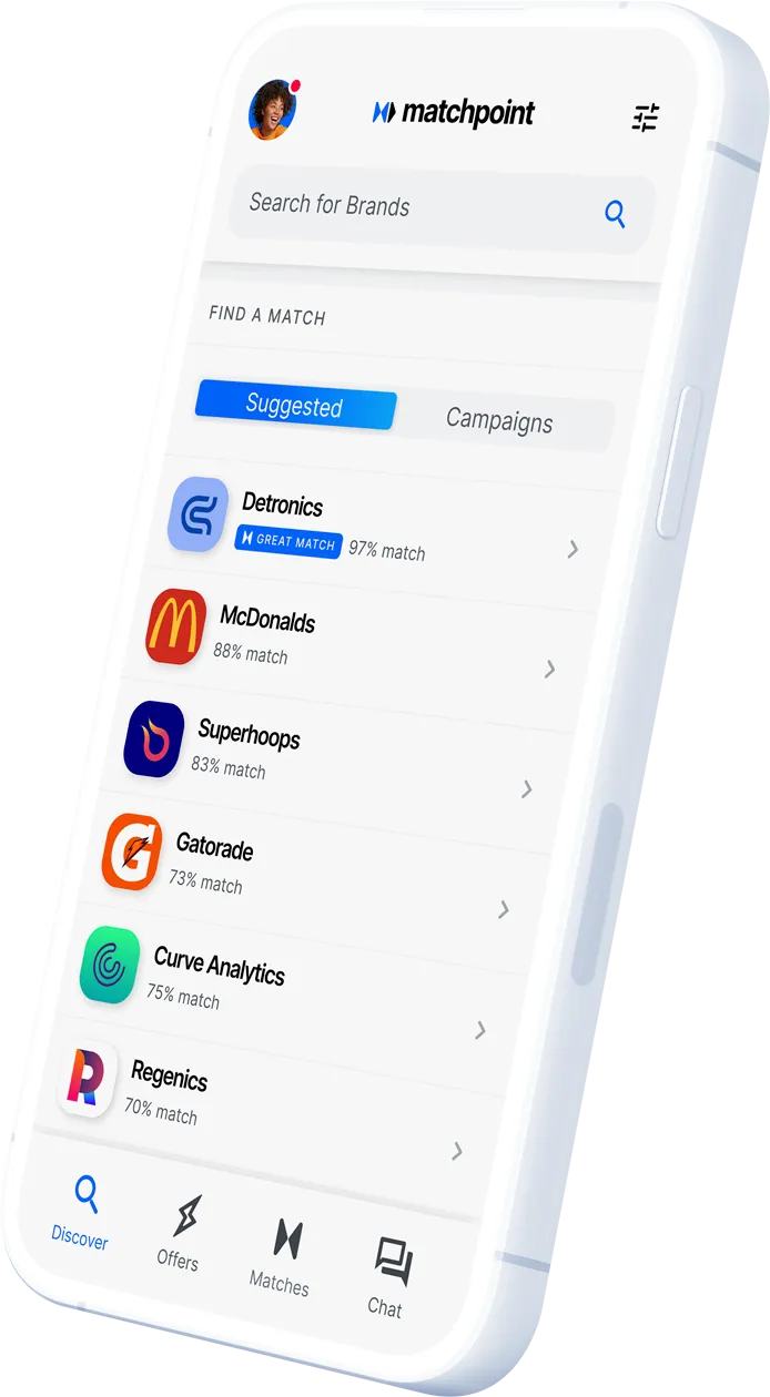 Matchpoint endorsement marketplace dashboard